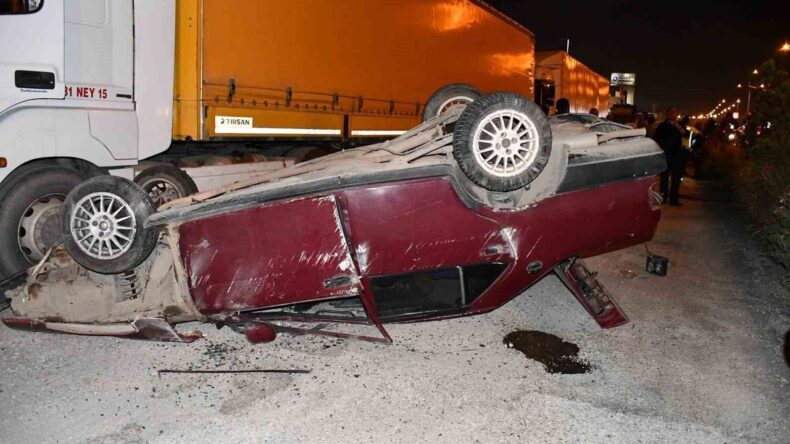 Payas’ta Takla Atan Otomobilde 3 Kişi Yaralandı