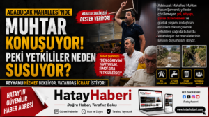 Adabucak Mahallesi Muhtarı Hasan Şanverdi, Reyhanlı Belediye Meclisi’nde mahallesinin yıllardır çözülemeyen yol ve altyapı sorunlarını gündeme taşıd