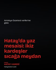 Kumlu’da ikiz kardeşler 40 derece sıcakta briket üretiyor