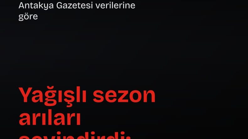 Defne’de yağışlar bal hasadını erkene çekti