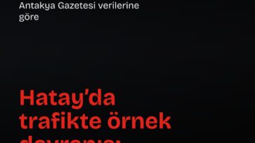 Antakya’da sürücü çarptığı aracın camına not bıraktı