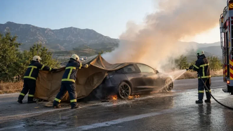 Hatay’da Elektrikli Araç Yangınlarına Karşı İtfaiye Hazırlığı Merak Konusu