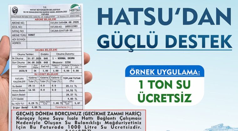 Antakya, Defne ve Samandağ’da su hattı çalışması yapıldı