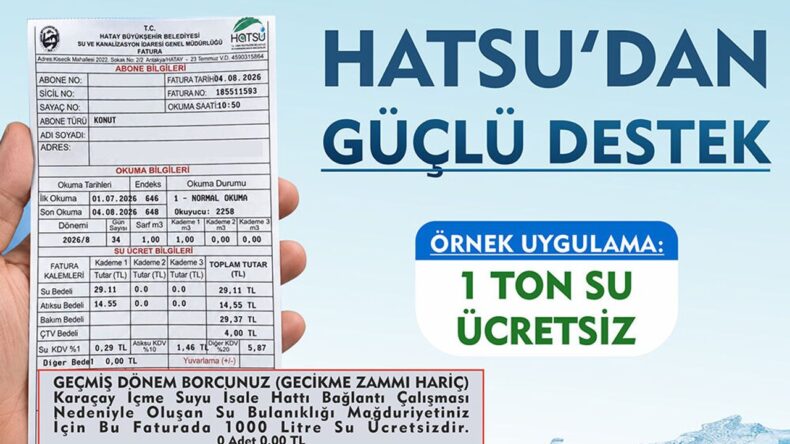 Antakya, Defne ve Samandağ’da su hattı çalışması yapıldı