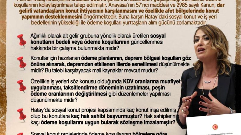 Hatay’da Sosyal Konut ve İş Yeri Fiyatları Vatandaşı Zorluyor