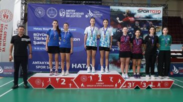 Hatay’da Türkiye Badminton Şampiyonası Heyecanı Madalyalarla Sona Erdi