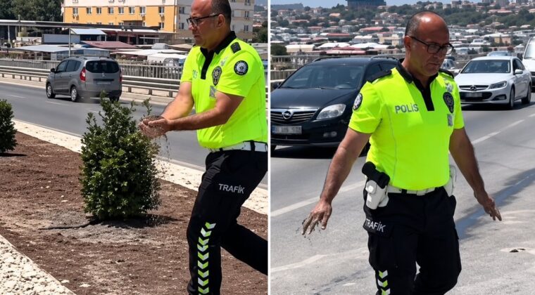 Antakya’da Trafik Güvenliği İçin Örnek Davranış: Polisten Anında Müdahale