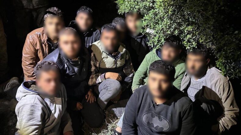 Yayladağı’nda İHA Destekli Düzensiz Göçmen Operasyonu